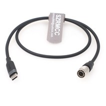연결 커넥터 전선 USB C 타입 to Hirose 4 핀 남성 PD 트리거 전원 케이블 줌 F4 F8 사운드 장치 688 644 633 186883, 상세내용참조