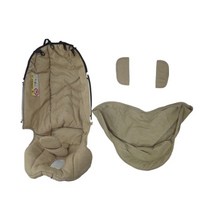 초경량 국민 기내용 오토폴딩 브랜드 유모차두나 모기장용 유모차 액세서리 교체 레인 커버 여행 가방 가죽 footmuff 커버 면 패드 방진 카시트 23, 다크 카키