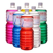 캔들용 액체파라핀 1.8 L 파라핀 오일 1상자 (12병) + 깔대기 증정, 빨강