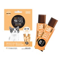 캣퓨어 미니스틱 참치&흰살생선 56g 고양이간식 파우치, 7gx8개입（1팩）