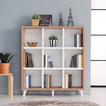 아트박스/히트디자인 앤티카 1200 9칸 3단 책장, 진연그레이