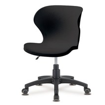 [천삼백케이] [오플로어] 훌라 회전 사무용 의자 검정, 단품