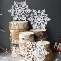 협력업체 눈결정 눈꽃모형 어린이집 크리스마스장식 포토존 가랜드 성탄절 홈데코, 15cm 6P