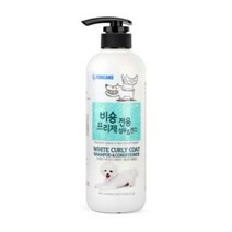 피엠에스 강아지샴푸 포켄스 비숑프리제 전용 샴푸 린스 550..., 단품, 단품