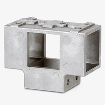 철재 진열대 작업대 조립용 사각파이프 중앙조인트 30 은색 8개