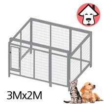 튼튼이 견사 울타리 펜스 대형견집 강아지집 고양이 개집, 국산 튼튼이 견사(키높이)3mx2m