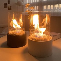 글램케이브 불멍난로+점화기+에탄올1L(세트), 화이트세트(에탄올난로+가스점화기+에탄올1L)