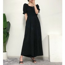 [리즈데이즈] 밀리어 스모크밴딩 셔링 점프수트