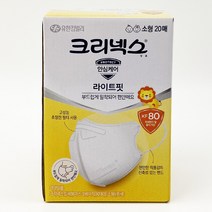크리넥스 데일리 입체형 황사마스크 소형 KF80 지퍼백, 20개입, 1개