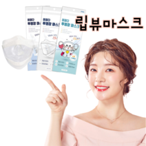 투명마스크 립뷰 행사용 방청객용 입보이는 마스크, 세트(L10입), 1개, 1개