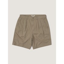 후아유 공용 핀턱 와이드 치노 쇼츠 WHTHD2431M