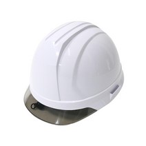 투명창 작업 안전모 화이트 패션턱끈 부상방지 ABE종