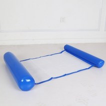 이동식 에어 풀장 PVC Summer Inflatable Floating Row Swimming Pool Water Hammock Air Mattresses Bed S, 04 Royal blue