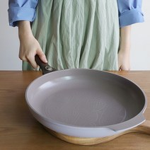 세라믹 코팅 프라이팬 통주물 궁중팬 다양한 크기 가정용 멀티팬, 프라이팬 20cm(레몬)