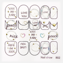 로모네일 데코스티커 113종 모음 셀프네일아트재료 네일데칼, 로모데코 NS802