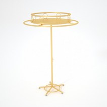 360도 회전행거 원형행거 매장용 의류 스탠드 회전식, 지름50cm 블랙