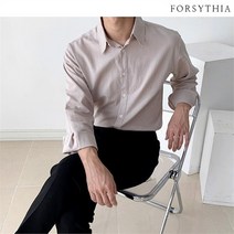 [포지시아] 남성 린넨 셔츠 남성 솔리드 셔츠 4XL (9082239)