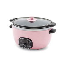 GreenLife 슬로우쿠커 중탕기 추천 예쁜 맥반석계란만들기 훈제란 206731, Soft Pink_6QT Slow Cooker | PF