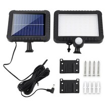 LED 전광판 100COB LED 태양 광 모션 센서 야외 충전 Leds 방수 야외조명, 56Led, 협력사