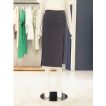 나이스클랍 밑단 배색 랩 스커트 A232MWS407(233099 )