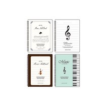 꿈드림22 캠퍼스 3500 A4 음악 스프링노트 음악공책 음악노트 A4노트, 색상혼합랜덤발송