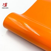 ohp필름 투명 손코팅 pvc 코팅 자기 접착 공예 광택 영구 비닐 디자인 스티커 레터링 필름 자동차 컵 창, 08 주황색_02 30cm x 100cm