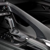 유투카 더뉴 아반떼 CN7 튜닝 기어라인 커버 카본 몰딩 인테리어 용품, [카본]사이드 브레이크 타입_ 기어라인 1P