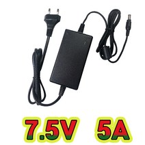 순흥전기 어댑터 7.5V 5A 전원선일체형 SMPS 5000mA 어댑터 아답터 직류전원장치, SH-7550A