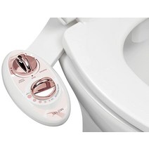 미국발송 LUXE Bidet LUXE 비데 네오 185 (엘리트) 비전기 비데 화장실 부속품 셀프클리닝 듀얼 노즐 부착 및 간편한 수압 조절을 통한 위생적이고 여성스러운 워싱 (로, Rose Gold