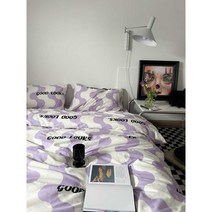 웨이브 프린팅 인스타감성 이불세트 시트 베개커버