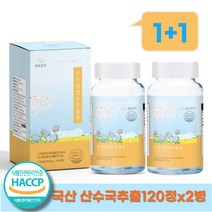 국산 수국 열수추출물 산수국 ampk효소 프리미엄 정 600mgx120정x2병(8개월분), 1개