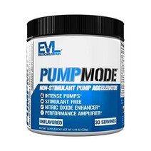 EVL PumpMode Nitric Oxide Supplement Boer Pump Pre Workout Powder with Glycerol and Betaine for Musc, 무향