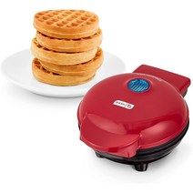 Dash Mini Waffle Maker Machine 미니 와플 메이커 레드, 상세참조