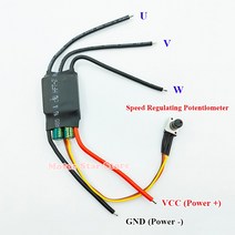 가정용스텝밀 BLDC 3 상 브러시리스 모터 드라이버 홀리스 DC 드라이브 보드 속도 컨트롤러 전위차계 포함 7V24V 12V 18V 200W