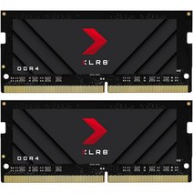 PNY XLR8 게이밍 32GB2x16GB DDR4 DRAM 3200MHzPC425600 CL20 1.2V 듀얼 채널 오버클럭 노트북/노트북SODIMM 컴퓨터 메모리 MN32GK2, 32GB (2x16GB)