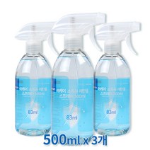 이케어 소독용 에탄올 83% 스프레이 500ml x3개