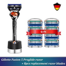 Gillette-퓨전 5 프로글라이드 카세트 면도기 안전 남성용 케이스 스탠드, [03] As picture