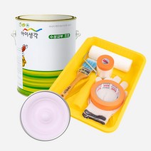삼화페인트 아이생각 친환경 수성내부프로 4L + 도구세트, 라벤다