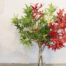 카페 데코 단풍나무 가지 인조나무 실내 조경 현관 방꾸미기 안방인테리어 원룸 서재 조화장식, 색상_레드, 상세페이지 참조