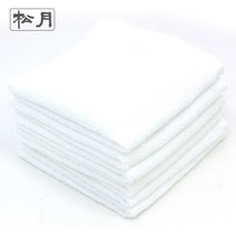 송월 정사각 면 손수건 10장묶음 26X28cm 물수건 행주