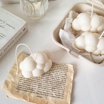 시월향 구름캔들 귀여운 버블 오브제캔들, 피오니