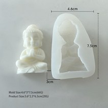 불단 벽걸이 제단 미니 법당 다이 3D 부처님 양초 실리콘 금형 아미타불 작은 향 수제 비누 석고 펜던트, 01 XY-212-66