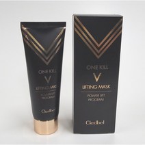 끌레드벨 파워 리프트 프로그램 원킬 브이 리프팅 마스크 70ml / 블랙에디션, 원킬 브이 마스크(블랙에디션)+팩 브러쉬