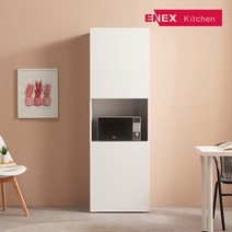 에넥스 [착불] 밀키 주방 투도어장(가로600mm/깊이415mm), 1860 mm/왼쪽, 1860 mm/왼쪽/1860 mm/왼쪽