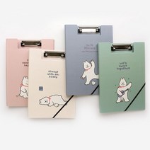 [핑크풋] 비비 클립 밴드 화일 파일 클립보드 보드, 4500비비클립밴드화일아이보리
