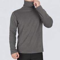 스타일랑 터틀맨 남성 부드러운 프리미엄 기모 플리스 터틀넥 긴팔 티셔츠