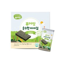퓨어잇 순수한 아이김, 김100%, 15g, 6개