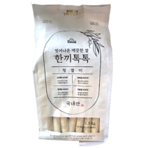한끼톡톡 1인분쌀 진공포장 쌀일인분 씻은쌀 1.5kg, 4개