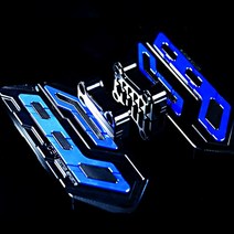 스피닝자전거 스핀바이크 엑스바이크 접이식실내자전거 전기 자전거 페달 전면 및 후면 회전 알루미늄 합금, 01 Rear Blue Pair