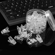 아트박스/위드마켓 튼튼한 미니 사무용 클립 50p세트(투명), 1개, 1개